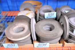 Lot-Various Grinding Wheels in (4) Boxes on (1) Shelf