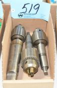 Lot-(3) Various Drill Chucks in (1) Box