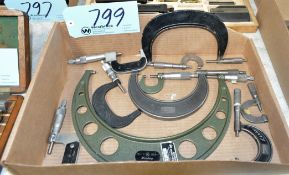 Lot-Various Outside Micrometers in (1) Box