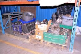 Lot-Various Misc. Contents in (1) Section Racking, (Furnace Not Included)