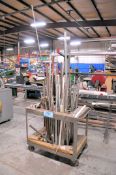 Lot-Various Alloy Metal and Plastic Stock with (1) Cart