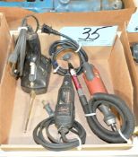Lot-(2) Straight Die Grinders, (1) Dremel Tool, and (1) Soldering Gun in (1) Box