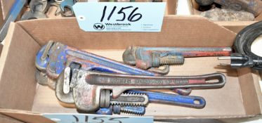 Lot-(5) Various Small Pipe Wrenches in (1) Box