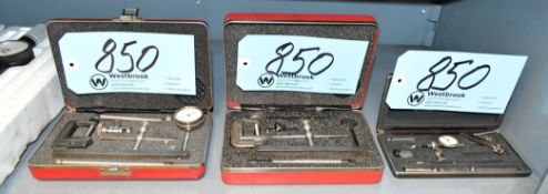 Lot-(2) Dial Force Indicator Gage Sets, and (1) Incomplete Set on (1) Shelf in (1) Cabinet