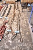Lot-(2) Combination Cable/Chain Slings
