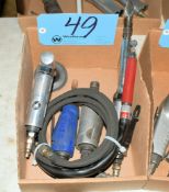 Lot-(3) Various Pneumatic Straight Die Grinders and (1) Angle Die Grinder in (1) Box