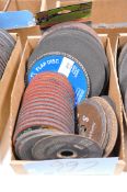 Lot-Various Abrasive Cutoff Wheels and Grinding Wheels in (1) Box