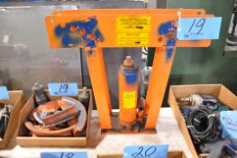 Lot-Central Hydraulics 12-Ton Capacity Bench Top Hydraulic Press with Pipe Bending Tooling