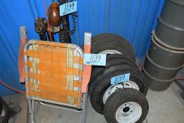 Lot-Wheels with Tires, Automotive Parts, and Lawn Chairs in (1) Group