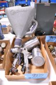 Lot-Various Pneumatic Spray Guns in (1) Box