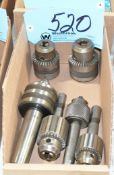 Lot-(6) Various Drill Chucks in (1) Box