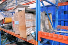 Lot-(6) Gas Infra-Red Heaters and (1) Gas Furnace on (2) Shelves