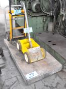 Lot-(1) @-Wheel Hand Cart, (1) Paint Line Striper, and (1) 4-Wheel Cart