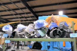 Lot-Welding and Sandblasting Helmets/Face Shields on (1) Shelf