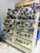 Approx. (52) CAT50 Taper Tool Holders with Rack