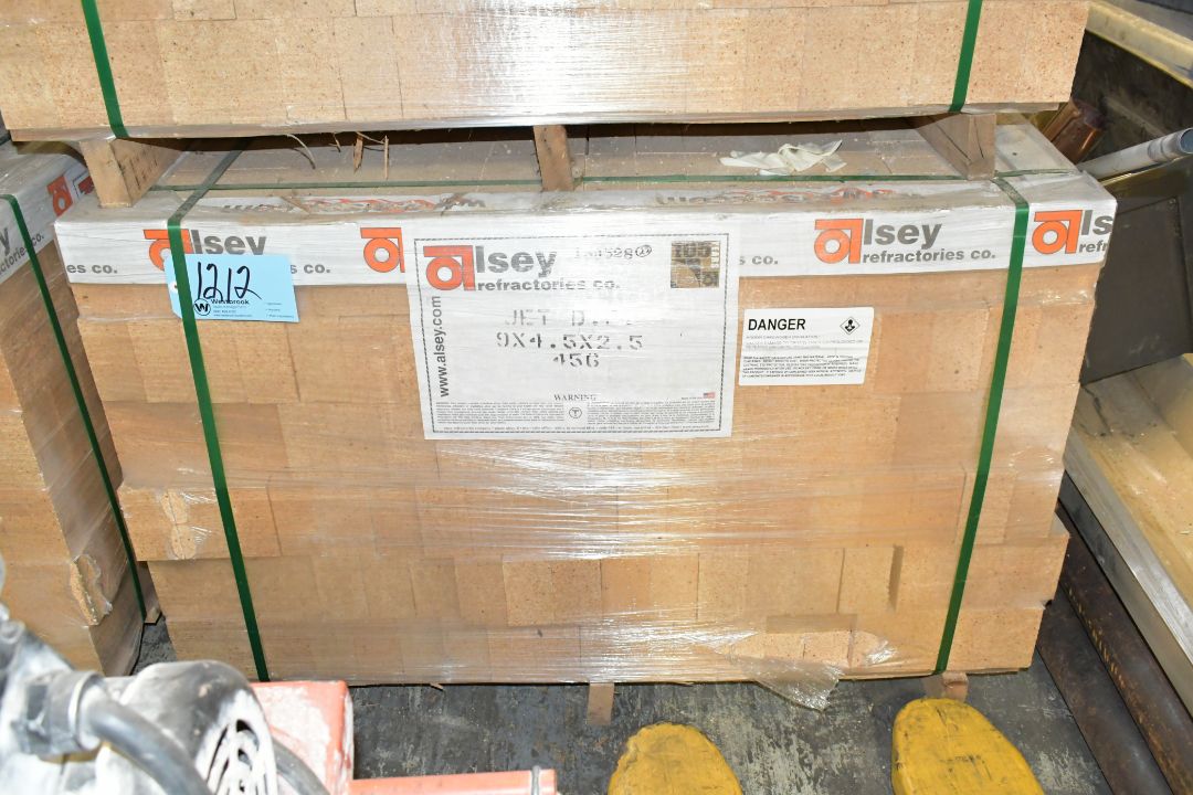 Lot-Alsey Jet D.P. 9" x 4 1/2" x 3" Fire Bricks, (456) Pieces, on (1) Pallet