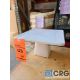 White Square Porcelain Cake Stands - Image 1 of 2