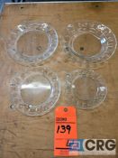 Thumbprint Clear Glass Dinnerware