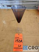Trumpet Shaped Plum Glasses