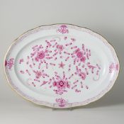 Meissen Platte oval Indisch Purpur Reich 1. Wahl nach 1934