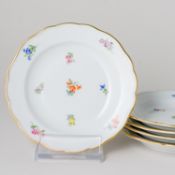 Meissen 5 x Brotteller Streublümchen 2. Wahl nach 1934