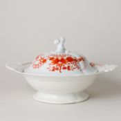 Meissen Terrine Indisch Koralle 2. Wahl Pfeifferzeit, 1924-1934 