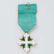 Mauritius und Lazarus Orden Ritterkreuz am Band und im Etui