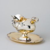 Silber Sauciere vergoldet Freytag 800