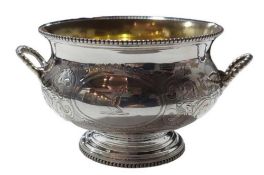 ##WITHDRAWN## A Victorian two-handled sugar bowl, by Martin, Hall & Co, Sheffield, 1858