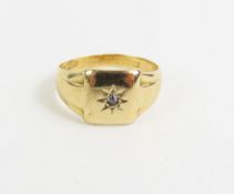 A Victorian 18ct gold signet ring