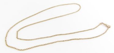A round link guard chain, with swivel clasp, 78cm