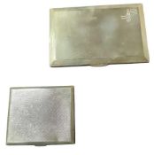 A contemporary silver cigarette case, by E J Trevitt & Sons Ltd, Birmingham