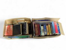 Two boxes of books of WWII interest including Over