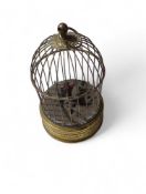 A 20th Century clockwork singing bird automaton, t