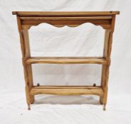 20th century pine wall-hanging unit, 66cm wide