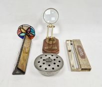 Glass kaleidoscope, a magnifying glass with 'I have the right to be blind sometimes', Lord Nelson