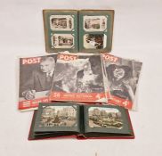 Early 20th century postcard album of various holiday destinations, another early 20th century