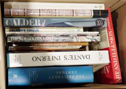 Quantity of art reference books with particular interest in Picasso, with technology history, to