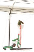 Qualcast cordless hedge trimmer, model no. CHT18LA1, a Qualcast strimmer, and a Spear & Jackson long