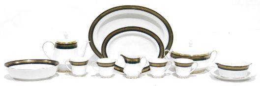 A Noritake 'Coventry' pattern part dinner/tea service to include teapots, cups and saucers, lidded