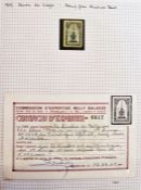 Belgium: red 'Centaur' album with specific stamp issues relating to Liege and Liege postal history
