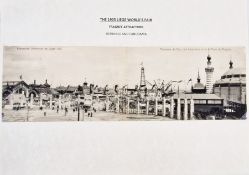 Belgium: large blue folder of c.160 black and white/tinted postcards of 1905 Liege World Fair