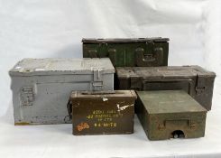 Five ammo boxes (5)