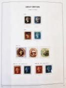 GB: purposed blue S.G stamp album of some 115 pages of QV to QEII definitive, commemorative,