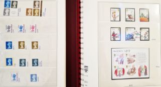 GB with face value £1,300 and box of two Lindner sleeved and purposed albums and two cover albums