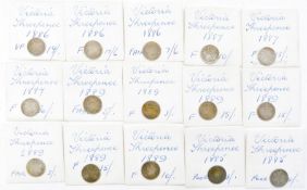 Large group of silver (.500) pre 47 3d combined weight 2463g/79.18oz, with a box (cardboard)