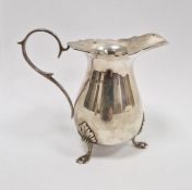 1970's silver milk jug, Birmingham 1977, maker Joseph Gloster Ltd, 3.5ozt approx.