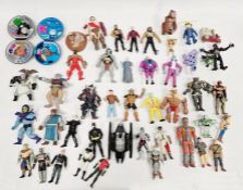 Collection of vintage children's figures to include Batman, Star Trek, Disney's Gargoyles,