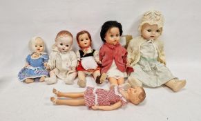 Armand Marseille composition sleep-eye doll No.2966 marked 5/0X/2/0X to back of head together with a