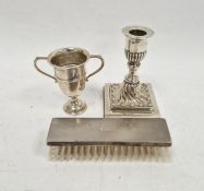 1920's silver two-handled trophy cup engraved 'A.G.C Maurice Jack Cup 1965 Harold Young', 9cm